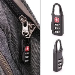 1PCS Swiss Cross Symbol Combination Safe Code Mini Padlock for Luggage Zipper Bag Backpack Bag Suitcase Drawer