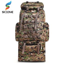 Hot 100L Large Capacity Outdoor Mountaineering Backpack Camping Hiking Military Molle Water-repellent Tactical Bag Adjustable