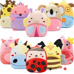 2019 Cartoon Kids Plush Backpacks Mini Kindergarten schoolbag Plush Animal Backpack Children School Bags Girls Boys Backpack