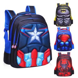 Comic Superman Batman Spaiderman Boy Girl Baby Children Kindergarten Nursery School bag Bagpack Schoolbags Kids Student Backpack