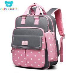 SUN EIGHT Dot Girl School Backpacks School Bags for Girls Children Backpack Kids Backpack Kids Bag  Mochila Escolar