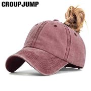 2019Ponytail Baseball Cap Women Vacation Snapback Cotton comfort Summer Hats Casual Sport Caps Dropshipping Adjustable wholesale