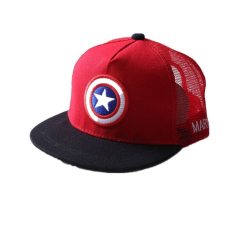 ALLKPOPER Summer Childrens  Baseball Cap Boys&Girls Cartoon Captain America Snapback Adjustable Kids Hip Hop Hat Sun Mesh Cap