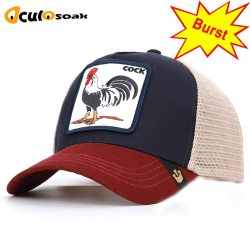 Summer Animal Embroidery Baseball Caps Men's and Women's Universal Adjustable Shade Cock Mesh Cap Dad Hat Truck Driver hats bone