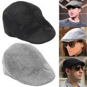 2018 Summer Beret Caps for Men Women Vintage news boy cap Cabbie Gatsby Linen Outdoor Hats Brand Sun Hat Unisex Duckbill Caps