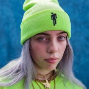 Billie Eilish Beanie 5 Colours Knitted Winter Hat Solid Hip-hop Skullies Knitted Hat Cap Costume Accessory Gifts Warm Winter