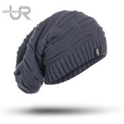 New True Letter Winter Hat Long Size Knitted Cap High Quality Casual Beanies For Men & Women Solid Bonnet Cap