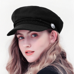 Fashion Winter Wool Beret Hat Women 2018 Autumn Black Fiddler Cap Hat French Style Flat Caps High Quality Casual Streetwear Hats