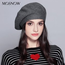 Women Beret Vogue Hat For Winter Female Knitted Cotton Wool Hats Cap Autumn 2019 Brand New Women's  Hats Caps  #MZ729