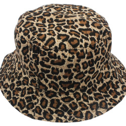Free Shipping 2018 New Fashion Summer Leopard Animal Printed Bucket Hats Fishing Cap Women Men