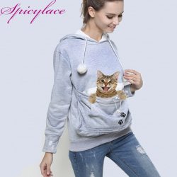 Factory seller Cat Lovers Hoodie Kangaroo Dog Pet Paw Dropshipping  Pullovers Cuddle Pouch Sweatshirt Pocket Animal Ear Hooded