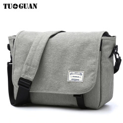 TUGUAN Men Messenger Bags Men's Fashion Business Travel Shoulder Bags female Canvas Briefcase Men Crossbody Bag Handbag XB1701T