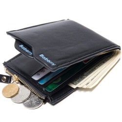 2019 Hot Fashion Wallets for Men with Coin Pocket Wallet ID Card holder Purse Clutch with zipper Men Wallet With Coin Bag Gift