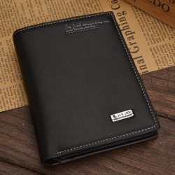 High Quality Soft Leather wallet men vintage style Baellery brand men wallets leather purse male credit card holder money bag