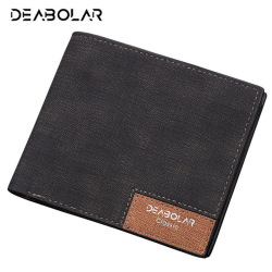 Hot Promotion! Brand 2018 Vintage Man Wallet Male Slim Top Quality Leather Wallets Thin Money Dollar Card Holder Purses for Men