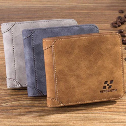 Maison Fabre Men wallet Men Leather ID credit Card holder Clutch Coin Purse Wallet Frosted short wallet 2018 NEW May16   40
