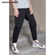 JackJones Men's Summer Cotton Drawstring Sports Pants Business Casual Stretch Slim Classic Trousers Menswear 218314540-219114565