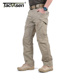 TACVASEN IX9 Men City Tactical Pants Multi Pockets Cargo Pants Military Combat Cotton Pant SWAT Army Casual Trousers JLTX-002-01