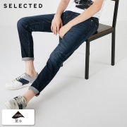 SELECTED Men's Autumn & Winter Lycra Stretch Fading Slim Fit Jeans D|418332531