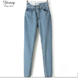 Denim jeans women Europe and the new Dongyu Zhou with retro waisted Jean Haren pants jeans