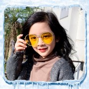 Sunglasses Polarized Uv400 High Quality Children Eyewear Kids Vintage Round Glasses Girls Cute Shades Retro Yellow Pink New 2019