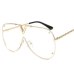 COOLSIR GIRL Fashion Sunglasses Men Women Brand Design Metal Frame Oversized Personality High Quality Unisex Sun Glasses