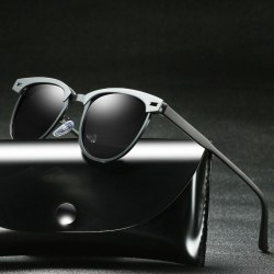 Sunglasses Men Polarized Eyewear Uv400 Glasses For Driver Half Frame Shades For Women Vintage Retro Polar Fashion 2019 Designer