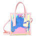 2018 New Brand Women 's Handbags Laser Korean Style Bags Transparent Shoulder Bags Jelly Candy Strap Clear Women Bag