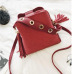 2019 Fashion Scrub Women Bucket Bag Vintage Tassel Messenger Bag High Quality Retro Shoulder Bag Simple Crossbody Bag Tote LB651