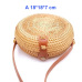 2019 Round Straw Bags Women Summer Rattan Bag Handmade Woven Beach Cross Body Bag Circle Bohemia Handbag Bali Lowest price L31