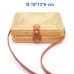 2019 Round Straw Bags Women Summer Rattan Bag Handmade Woven Beach Cross Body Bag Circle Bohemia Handbag Bali Lowest price L31