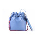 2019 Women PU Leather Shoulder Bag dropshipping Designer Ladies Crossbody messenger Bag Women bag with Colorful Strap Bucket Bag