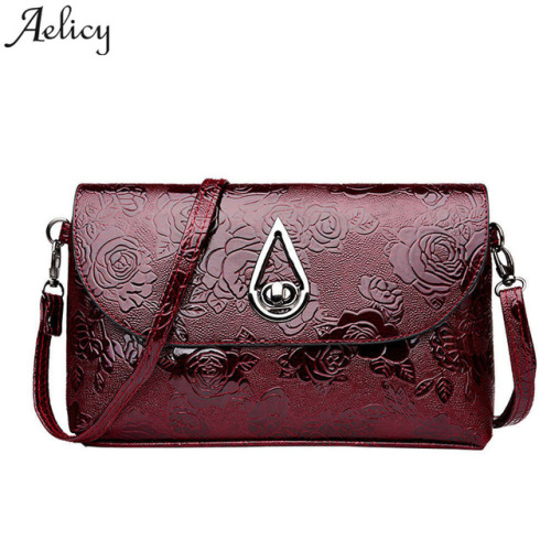 Aelicy High Quality Patent Leather Women Bag Ladies Cross Body Messenger Shoulder Bags Vintage Handbags 2018 Bolsa Feminina