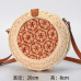 Bali Island Hand Woven Bag Round Bag buckle Rattan  Straw Bags Satchel Wind Bohemia Beach Circle Bag