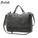 Bolish Brand Fashion Female Shoulder Bag Nubuck Leather women handbag Vintage Messenger Bag Motorcycle Crossbody Bags Women Bag