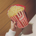 Creative Style Woman Hamburger Ice Cream shoulder bags Cupcake PU Chains bags Cute Hamburger Popcorn Fries 3D Messenger Bags