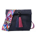 DAUNAVIA Brand Women Messenger Bag Crossbody Bag tassel Shoulder Bags Female Designer Handbags Women bags with colorful strap