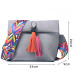 DAUNAVIA Brand Women Messenger Bag Crossbody Bag tassel Shoulder Bags Female Designer Handbags Women bags with colorful strap