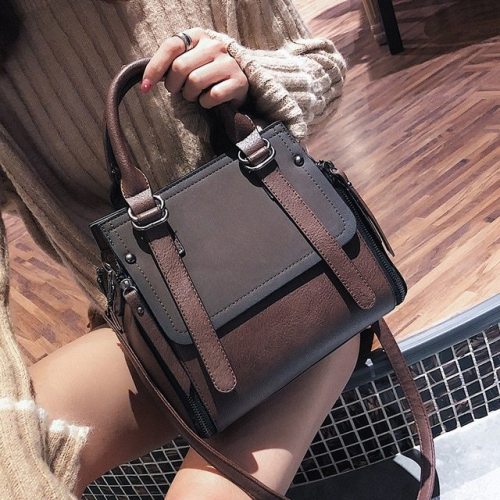 LEFTSIDE Vintage New Handbags For Women 2018 Female Brand Leather Handbag High Quality Small Bags Lady Shoulder Bags Casual