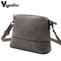 New fashion women's messenger bag scrub shell bag Nubuck Leather small crossbody bags over the shoulder women handbag