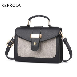 REPRCLA 2018 Fashion Shoulder Bag Leather Handbag Small Flap Women Messenger Bags High Quality PU Crossbody Bags Ladies Purse