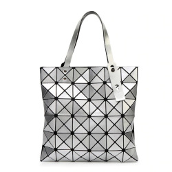 WSYUTUO Handbag Female Folded Ladies Geometric Plaid Bag Fashion Casual Tote Women Handbag Mochila Shoulder Bag