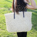 Women Handbag Summer Beach Bag Rattan Woven Handmade Knitted Straw Large Capacity Totes Leather Women Shoulder Bag Bohemia New