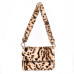 Women Winter Faux Fur Shoulder Bag Fashion Handbag lady Leopard print Handbags Female Party Small Girls Tote Bag Christmas Gift