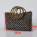 2019 Hand basket shopping bag Black color Bali Island Hand Woven Bag Butterfly buckle Straw Bags Satchel Wind Bohemia Beach Bag