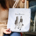 Canvas Tote Printed Women's Bag Casual Beach Tote Eco Shopping Bag Daily Items Collapsible Canvas Shoulder Tote NB107