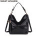 Fashion Women Leather Handbags Shoulder Bag 2018 Ladies Top-handle Bags Female Purses and Handbags Black Crossbody Bag for Women