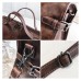 Herald Fashion Rivet Vintage Female Handbag Quality Leather Messenger Bag Women Shoulder Bag Larger Top-Handle Bags Travel Bag