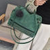 Hot Vintage Nubuck Leather Female Top-handle Bags Rivet Larger Women Bags Hair Ball Shoulder Bag Motorcycle Messenger Bag