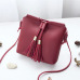 Hot Women's Handbags Bag Leather Female Fashion Tassel bolsa feminina Soft Clutch Solid Top-handle Bags Tote Ladies 2018 Gifts